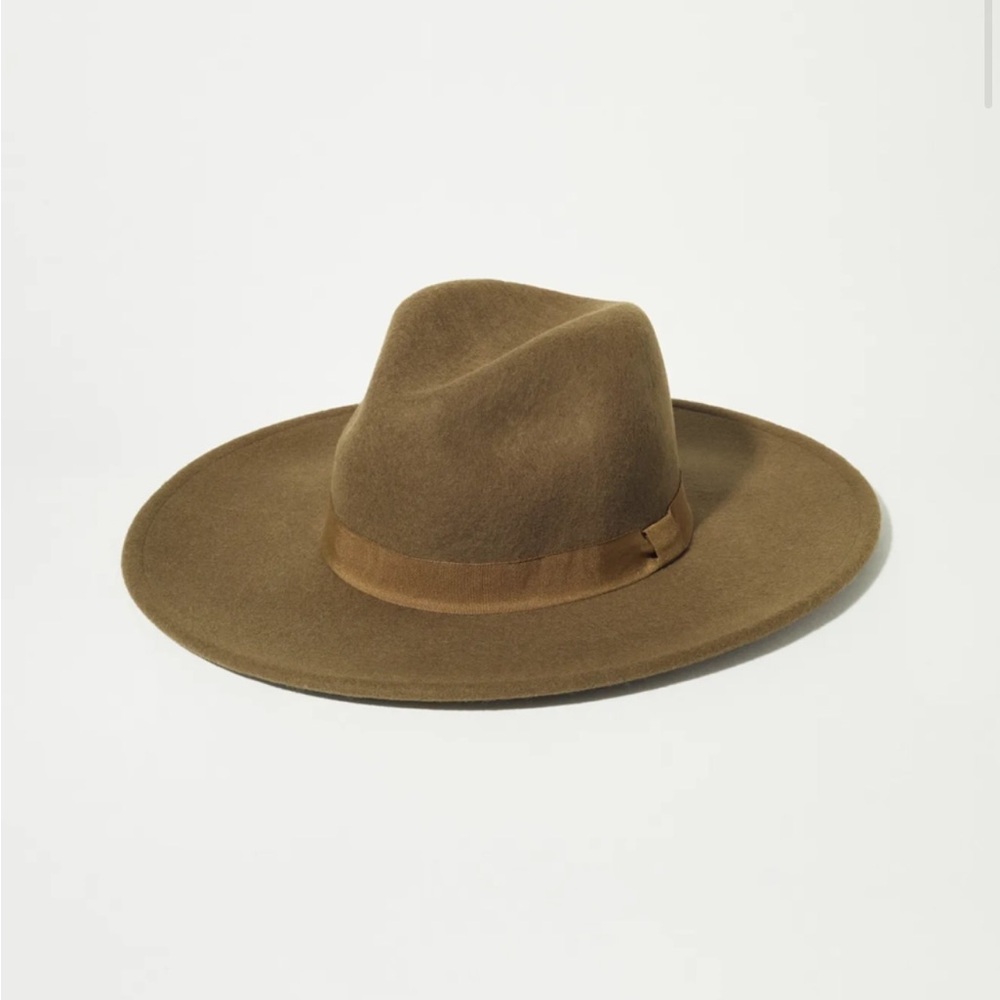 Stylish Olive Wide-Brim Hat